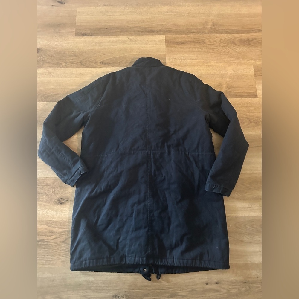 JustFab Navy Blue Utility Jacket / Parka – Zip & Snap Front – Size XL – Good - Picture 8 of 9